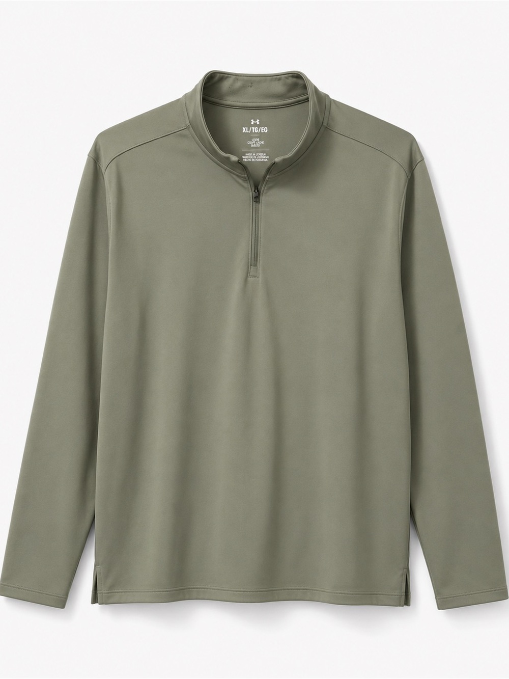 XL Under Armour Sage Green Quarter-Zip Pullover